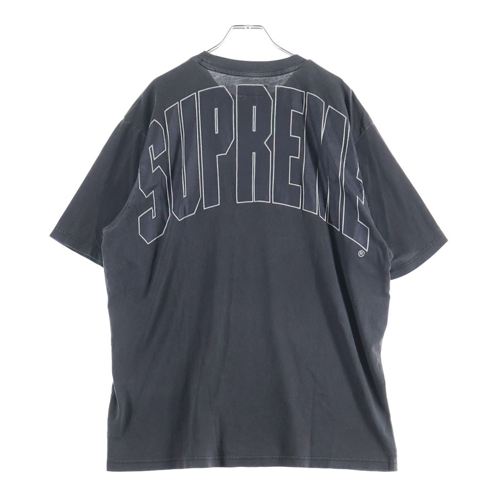 SUPREME(シュプリーム) 24AW Cracked Back Arc S/S Top クラックド アーチロゴ 半袖Tシャツ カットソー グレー