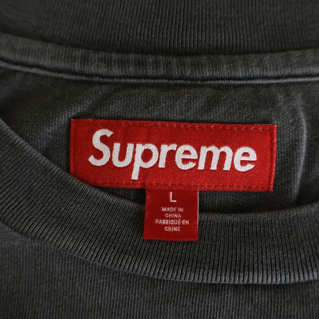 SUPREME(シュプリーム) 24AW Cracked Back Arc S/S Top クラックド アーチロゴ 半袖Tシャツ カットソー グレー