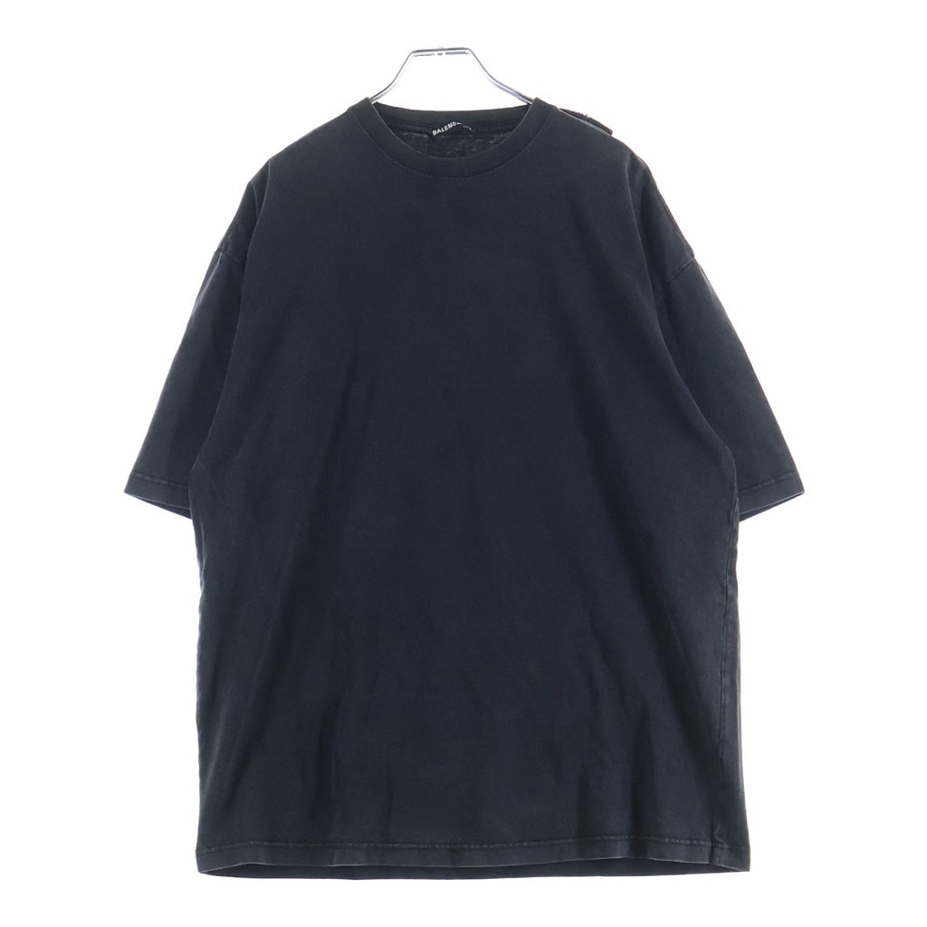 BALENCIAGA(バレンシアガ) ショルダータグ 半袖Tシャツ カットソー ブラック 578139