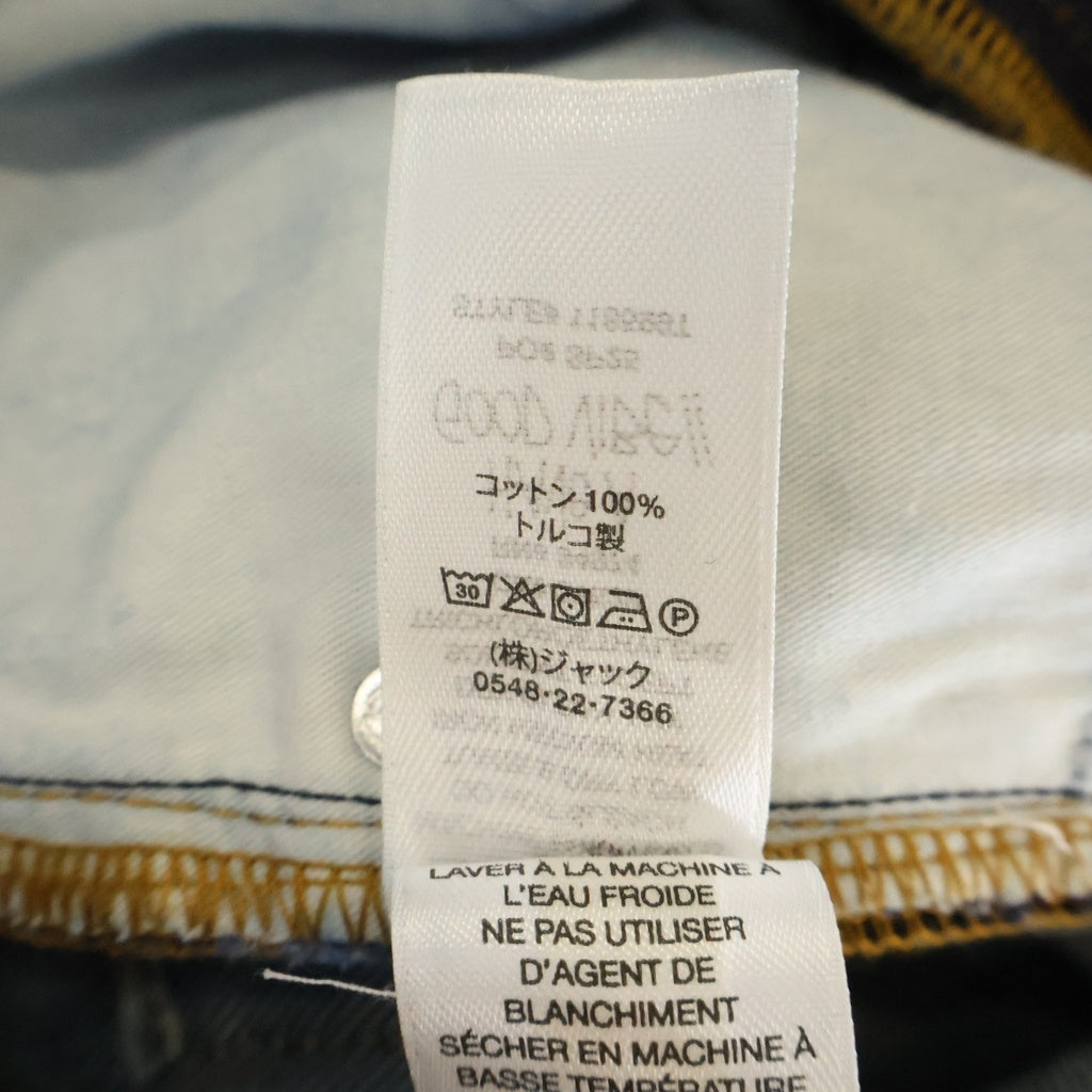 STUSSY(ステューシー) BIG OL' JEAN DENIM ワンポイント刺繍 デニムストレートパンツ インディゴ