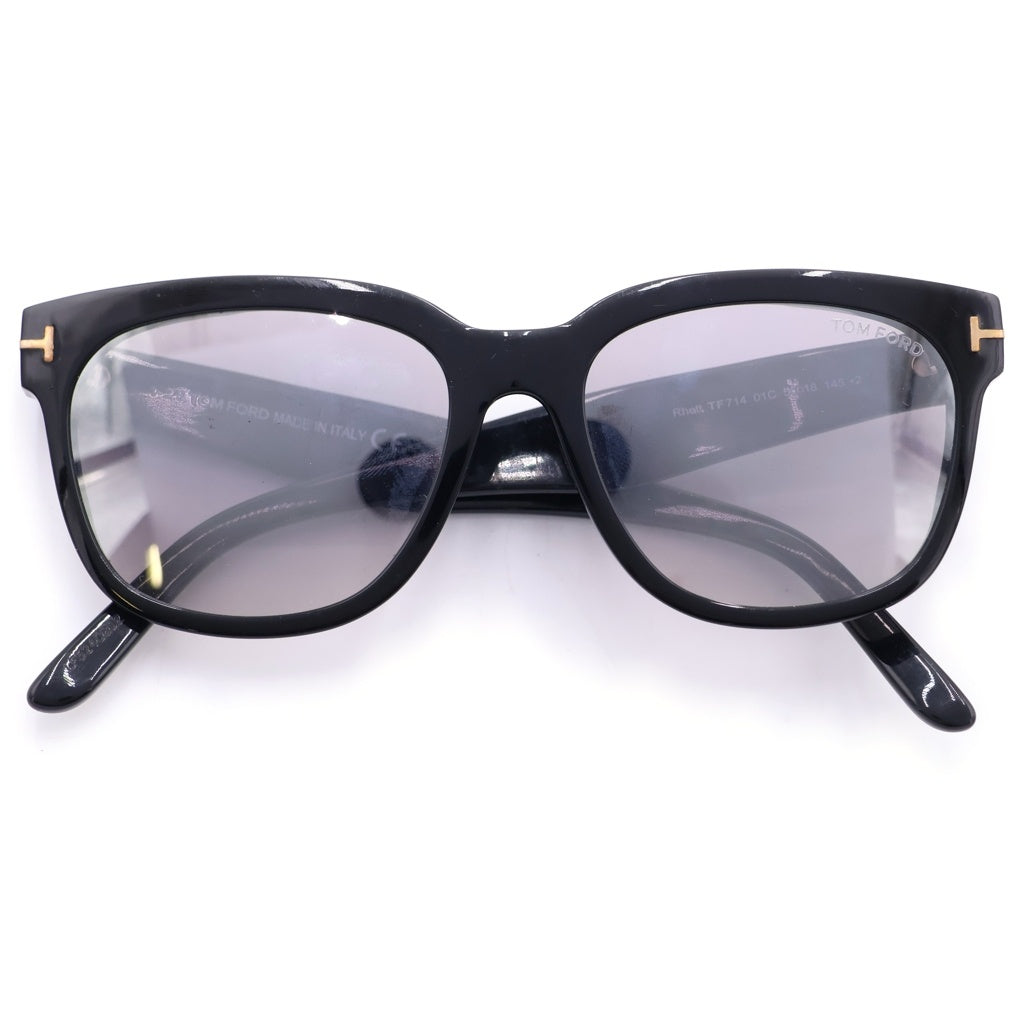 TOM FORD(トムフォード) ミラーコートレンズ ウェリントン サングラス ブラック TF714
