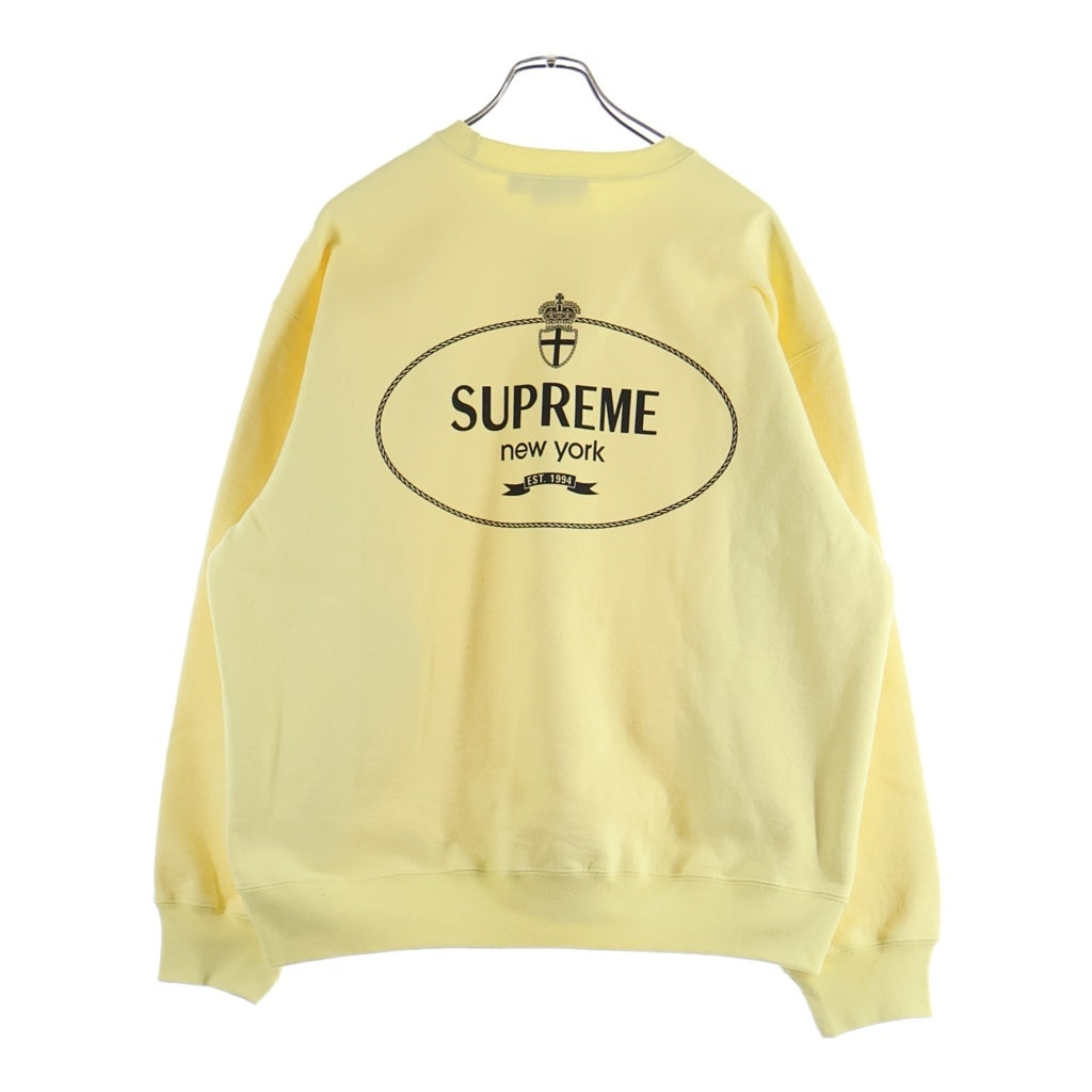 SUPREME(シュプリーム) 24AW Crest Crewneck クレストクルーネック スウェット イエロー
