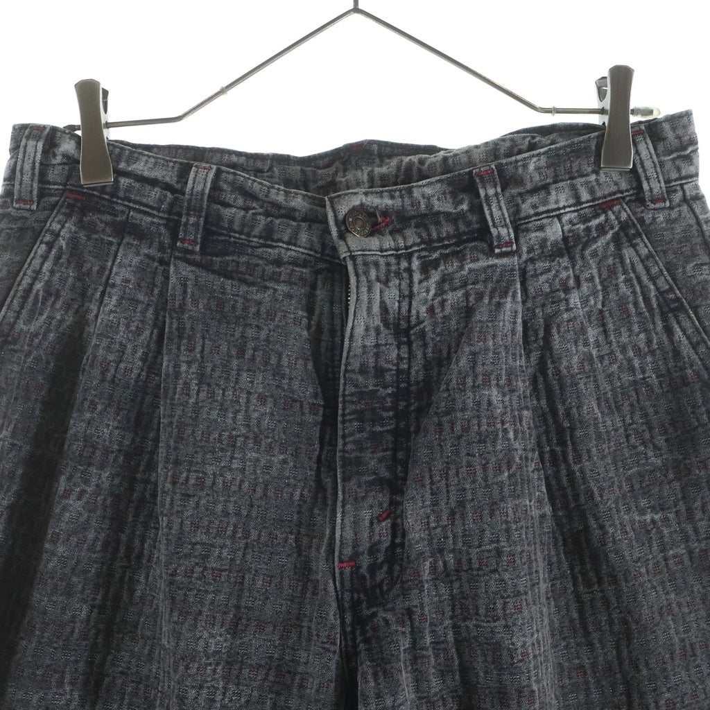 Levi's(リーバイス) 90S VINTAGE ヴィンテージ 刺子加工 ツータック デニムパンツ ブラック 22828-1258