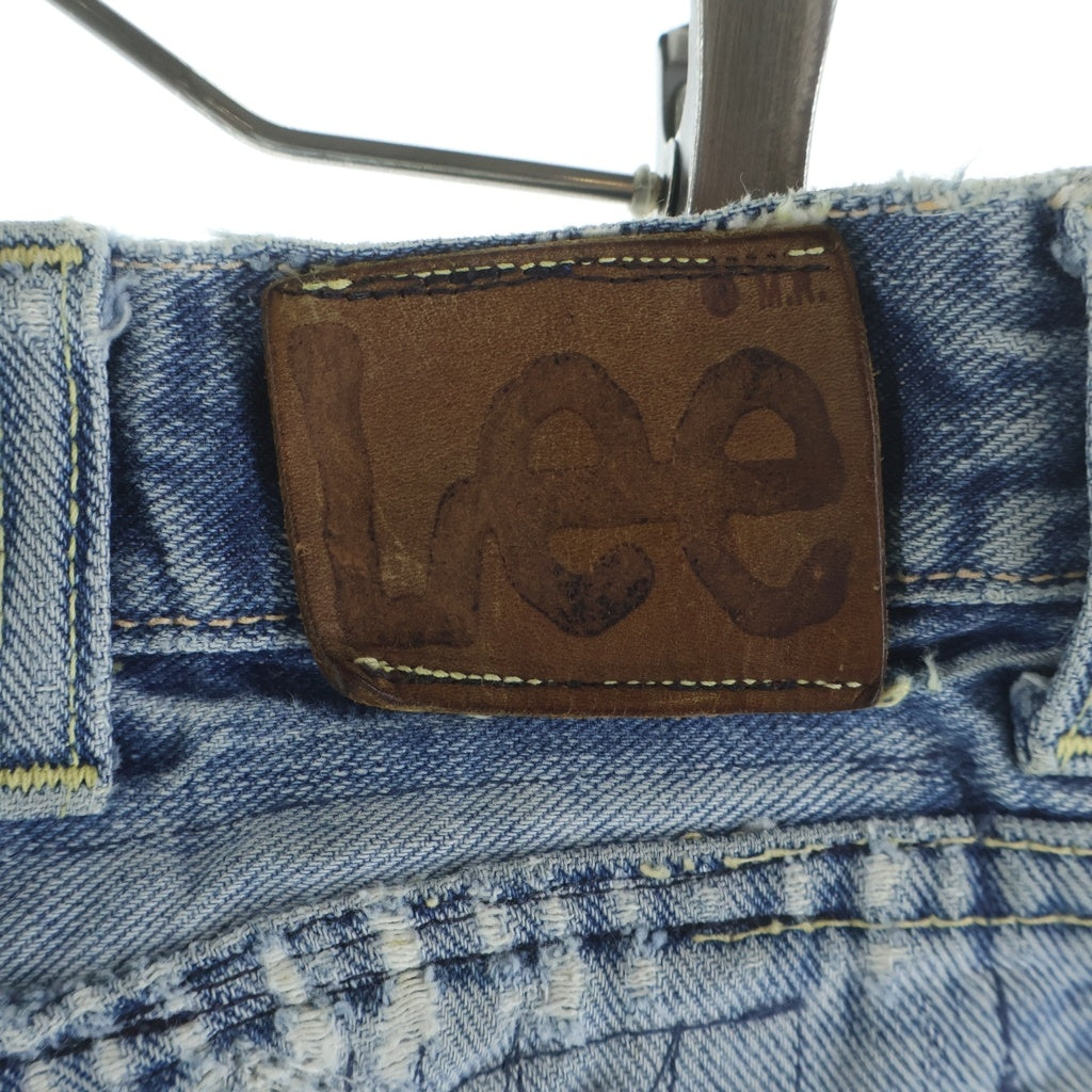 LEE(リー) 70S VINTAGE ヴィンテージ サイド黒タグ あて布 ジップアップ デニムパンツ インディゴ