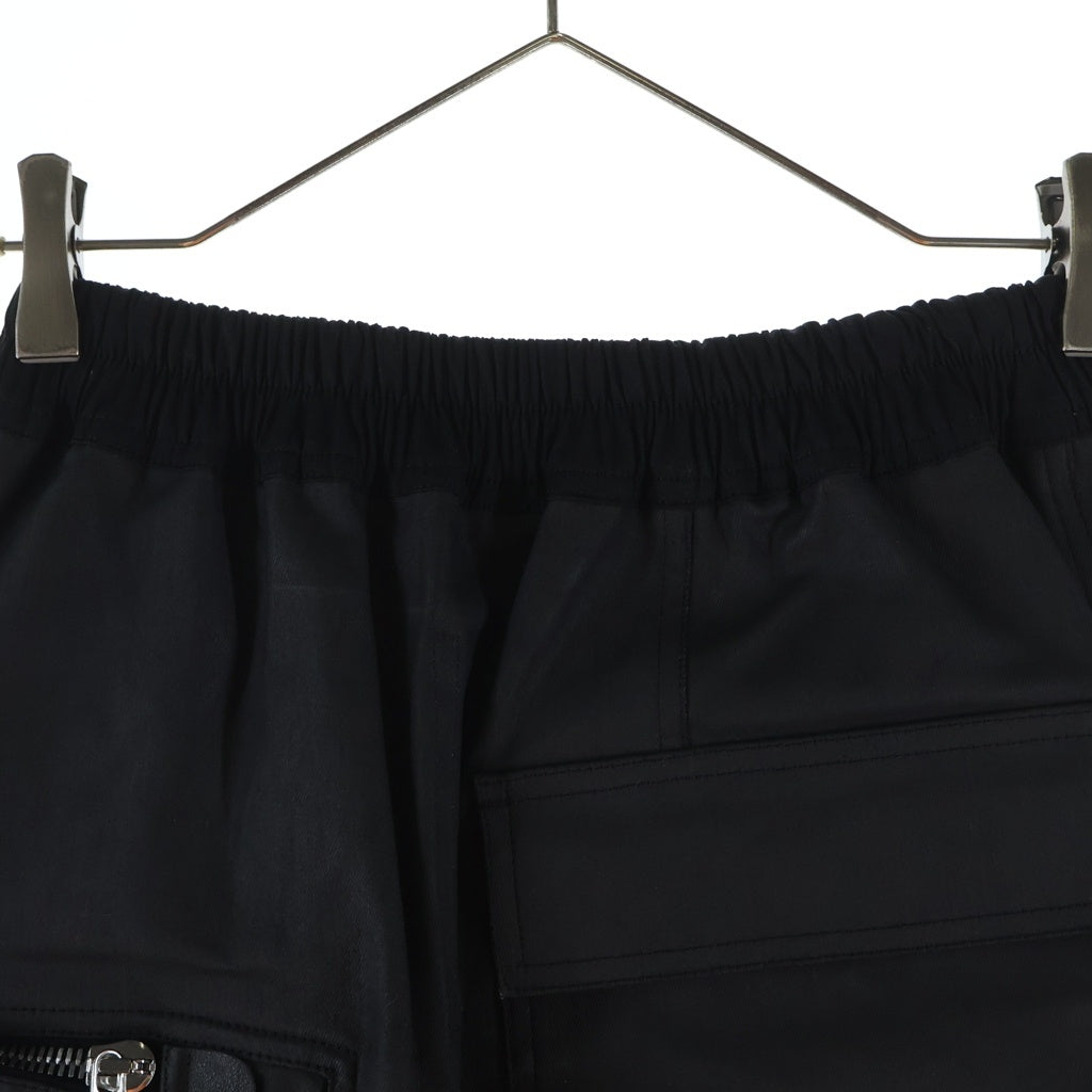 Rick Owens(リックオウエンス) 24AW DRACCA SKIRT ドラッカ マルチポケット ドローストリング スカート ブラック RP02D3341-SMT レディース