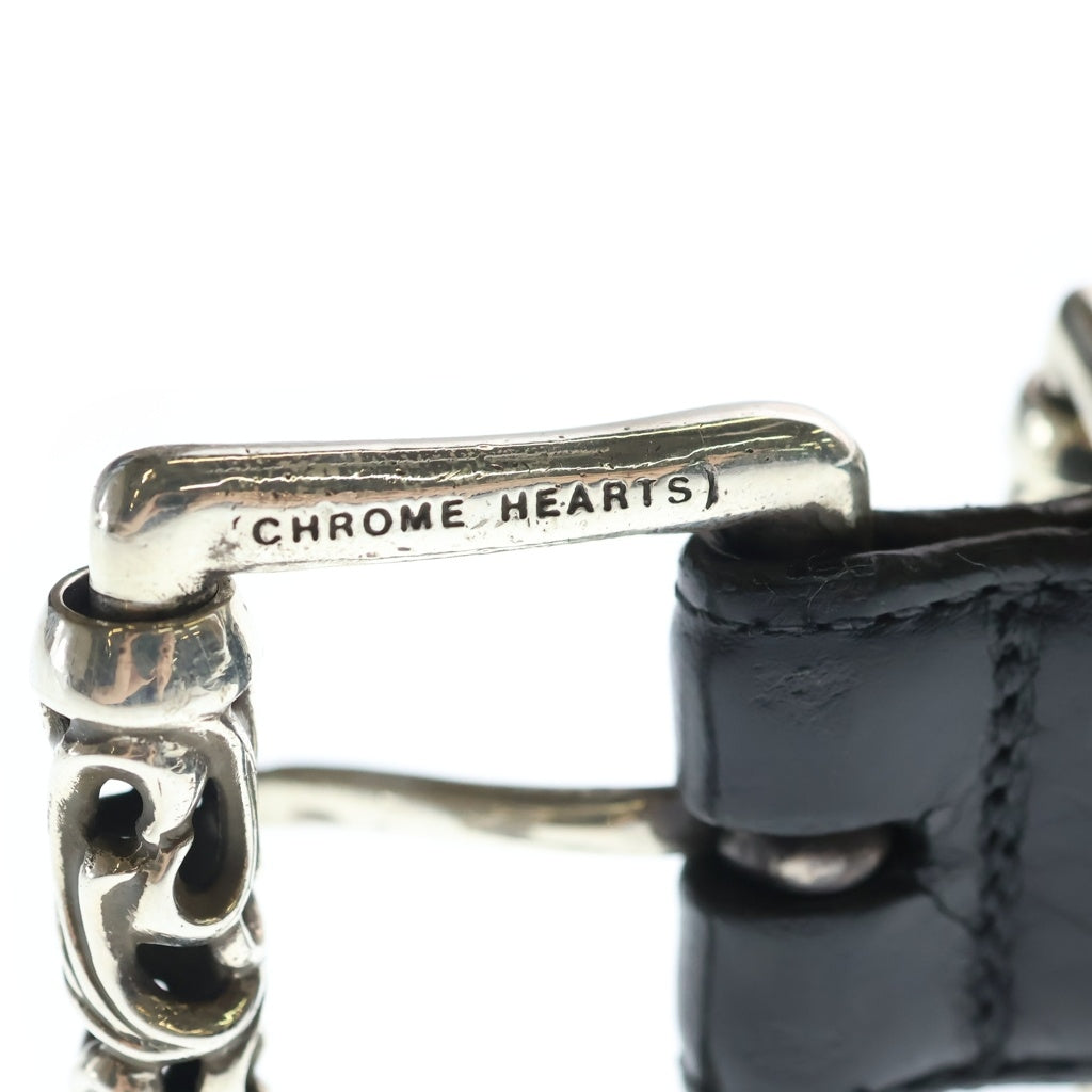 CHROME HEARTS(クロムハーツ) OLD BLT ROLLER 3PC1.0inch オールド 3PCローラーバックル レザーベルト シルバー -