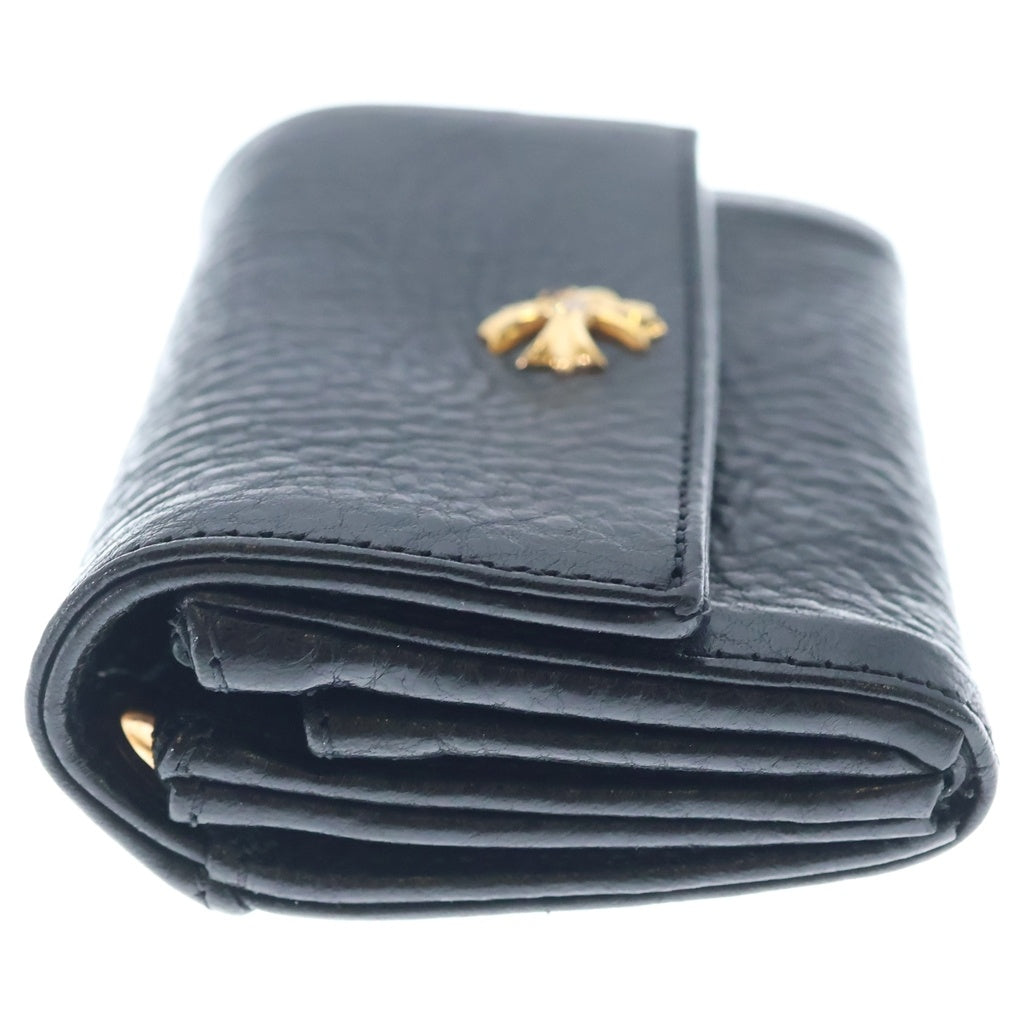 CHROME HEARTS(クロムハーツ) 22K 1D CH PLUS TINY WALLET シーエイチプラス タイニー レザーミニウォレット ブラック