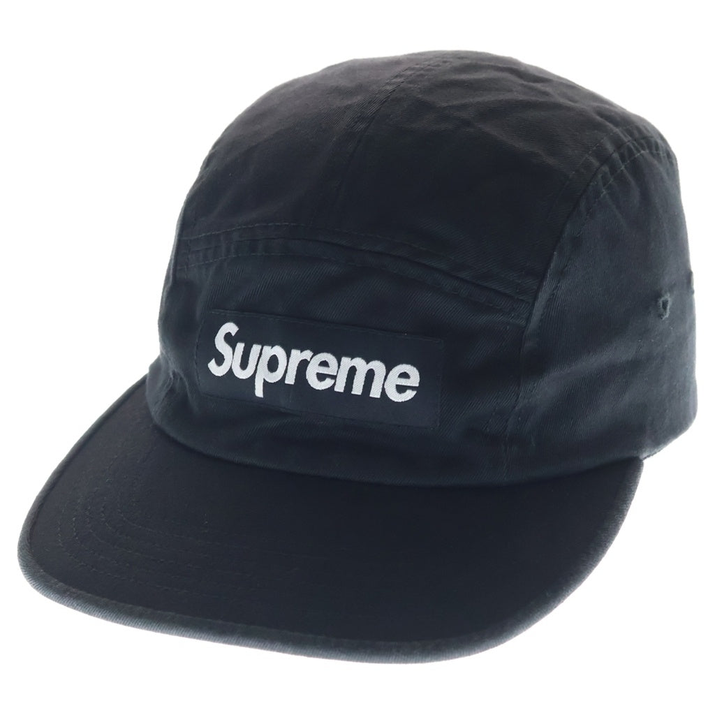SUPREME(シュプリーム) 25AW Washed Chino Twill ウォッシュド チノ ツイル ボックスロゴ キャンプキャップ 帽子 ブラック