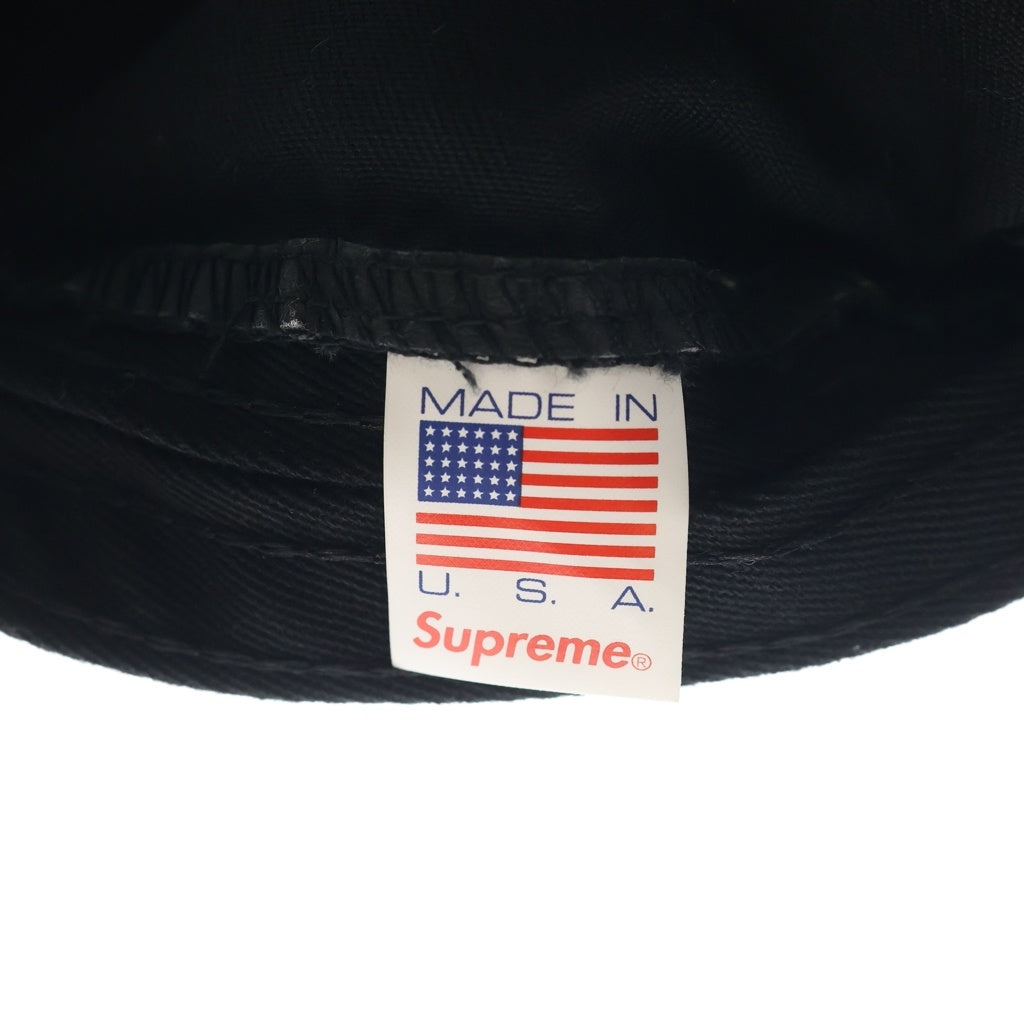 SUPREME(シュプリーム) 25AW Washed Chino Twill ウォッシュド チノ ツイル ボックスロゴ キャンプキャップ 帽子 ブラック