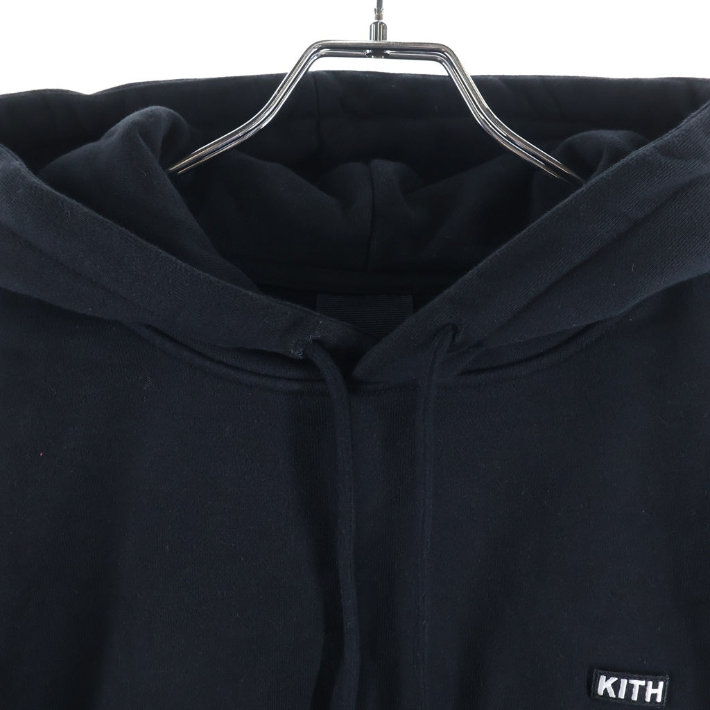 KITH(キス) 胸ボックスロゴデザイン フーデッド スウェット パーカー ブラック 20-070-060-0095-3-0