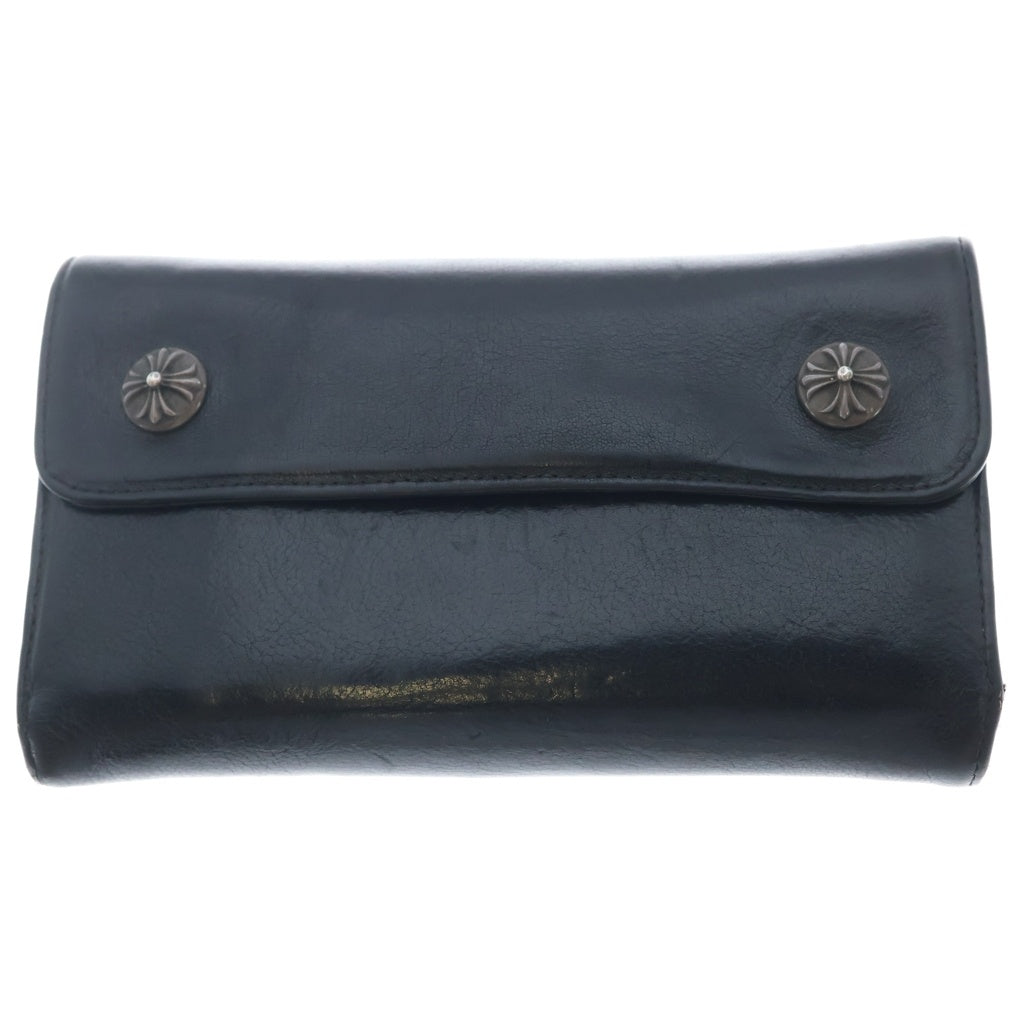 CHROME HEARTS(クロムハーツ) WAVE ウェーブ レザーウォレット 財布 ブラック
