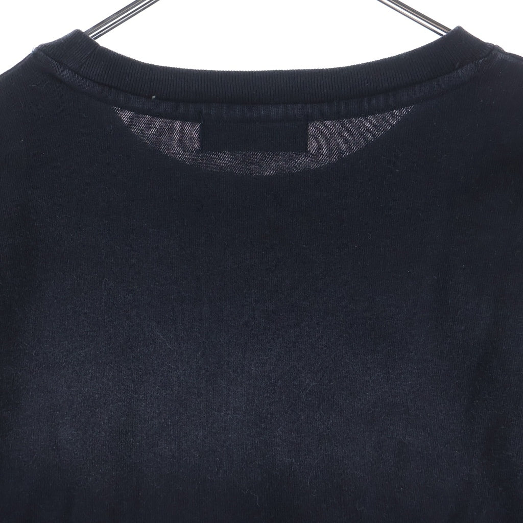 WIND AND SEA(ウィンダンシー) SULFUR DYEING LOGO L/S TEE サフール ダイイング ロゴデザイン クルーネック カットソー 長袖Tシャツ ブラック WDS-O-ESD-27-Q1-CS-01