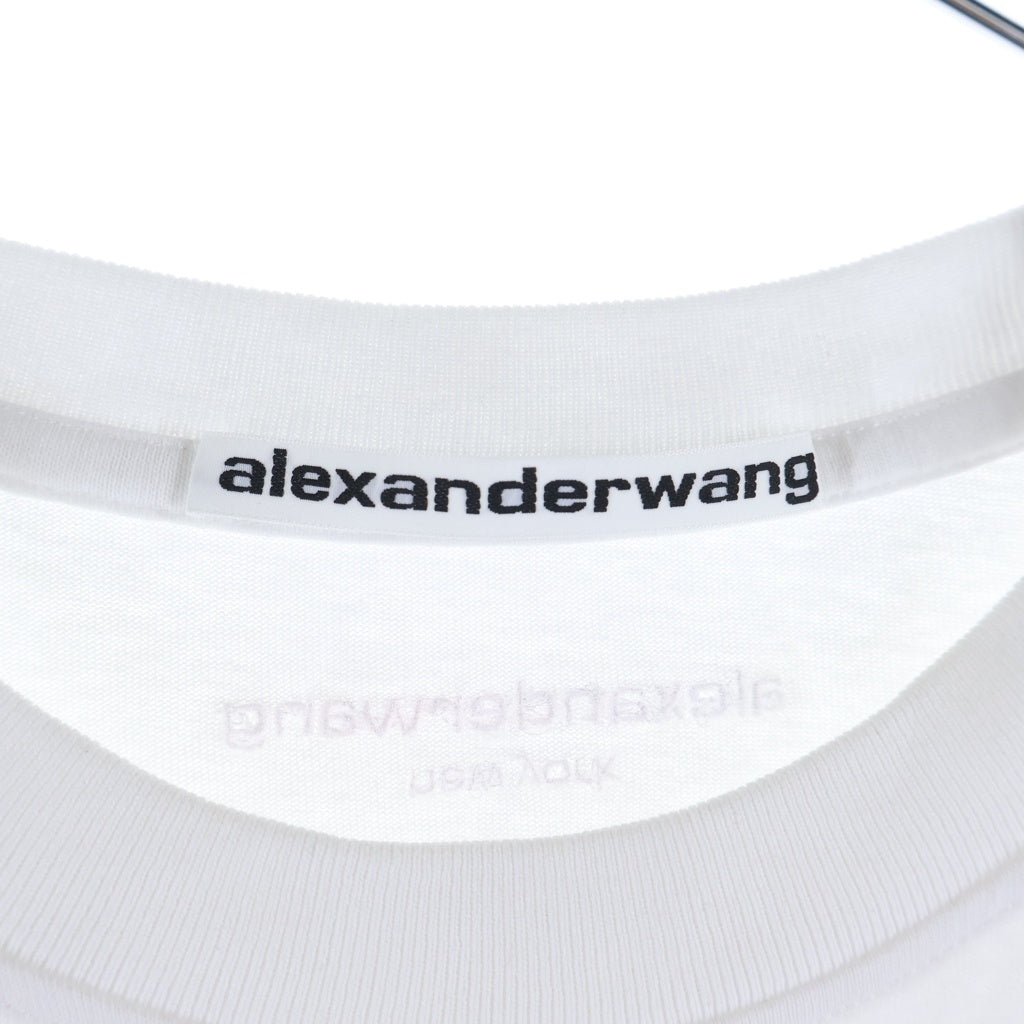 ALEXANDER WANG(アレキサンダーワン) GRAPHIC TEE グラフィック ロゴデザイン クルーネック カットソー 半袖Tシャツ ホワイト UCC3251842