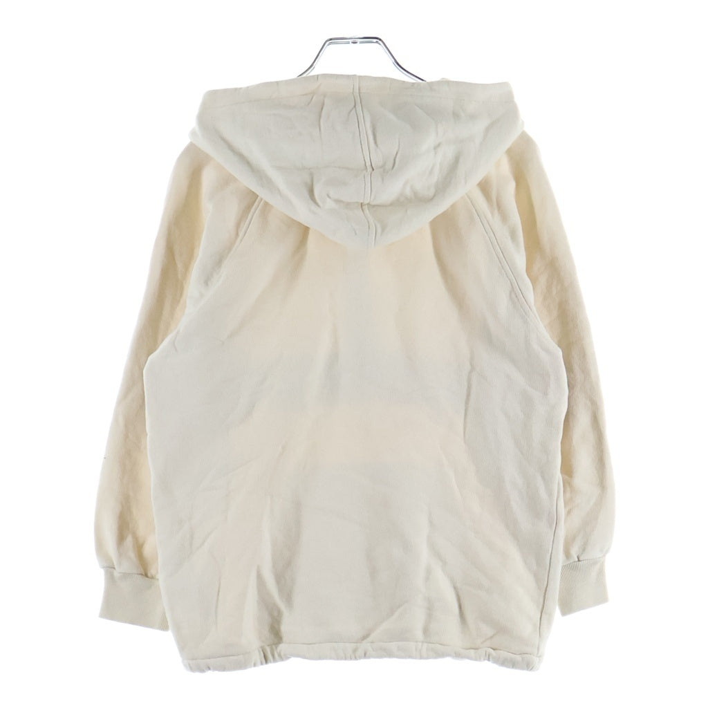 GUCCI(グッチ) シェリーライン ロゴデザイン ハーフジップ フーデッド スウェット パーカー ベージュ レディース 653666 XJDKA