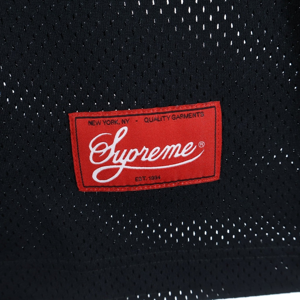 SUPREME(シュプリーム) 26SS Spitfire Football Jersey スピット ファイアー ロゴデザイン Vネック 半袖フットボールTシャツ ブラック