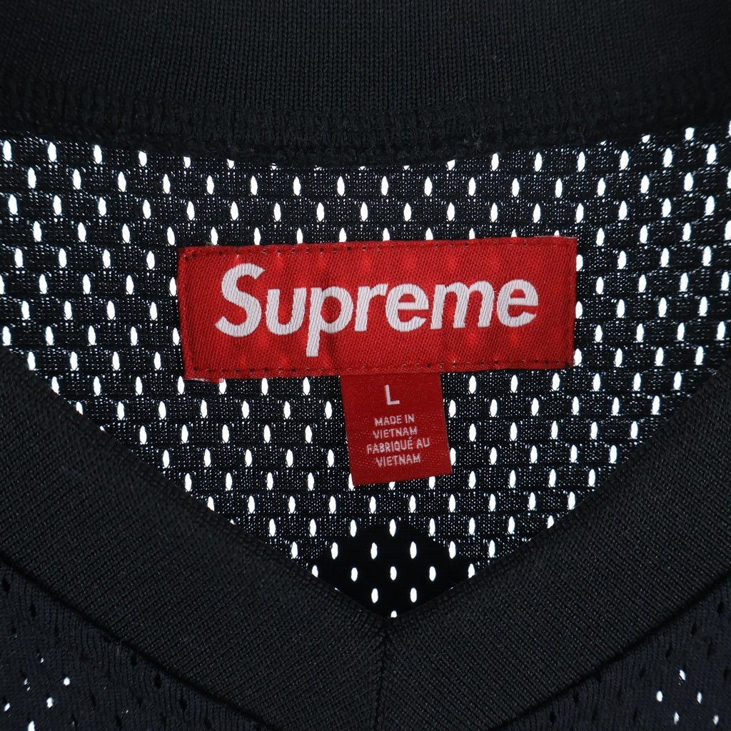 SUPREME(シュプリーム) 26SS Spitfire Football Jersey スピット ファイアー ロゴデザイン Vネック 半袖フットボールTシャツ ブラック