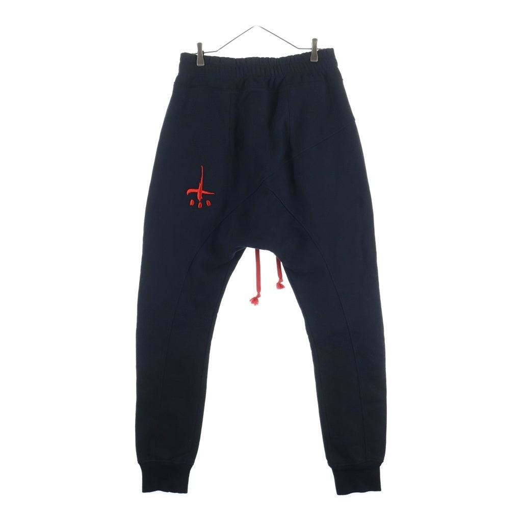 cvtvlist(カタリスト) 3D LOGO USUAL PANTS ロゴ刺繍 サルエルパンツ スウェットパンツ ブラック 2201020401