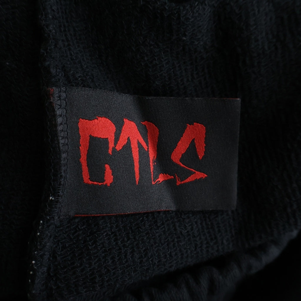 cvtvlist(カタリスト) 3D LOGO USUAL PANTS ロゴ刺繍 サルエルパンツ スウェットパンツ ブラック 2201020401
