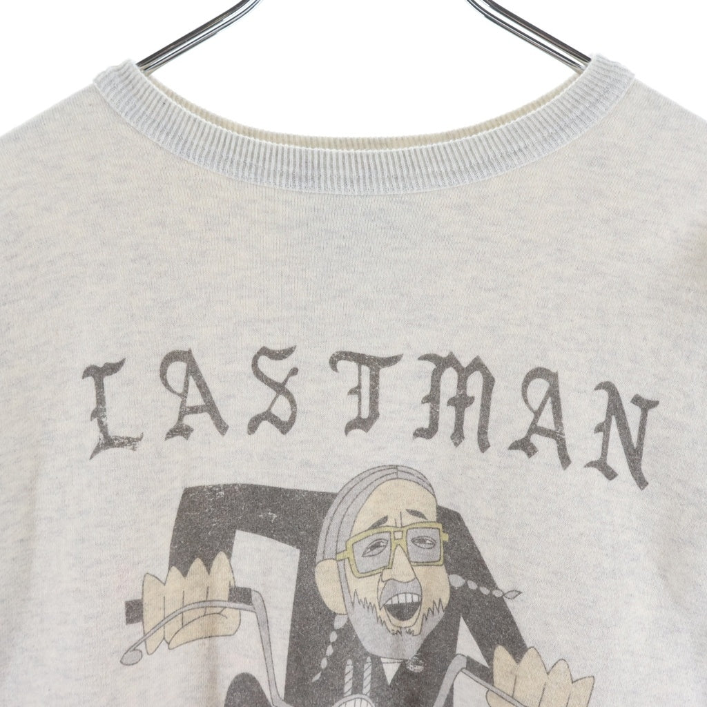 LASTMAN(ラストマン) PRINTED CREW NECK EASY RIDER プリント クルーネック イージー ライダー ロゴデザイン スウェット トレーナー グレー 252LM-CT15