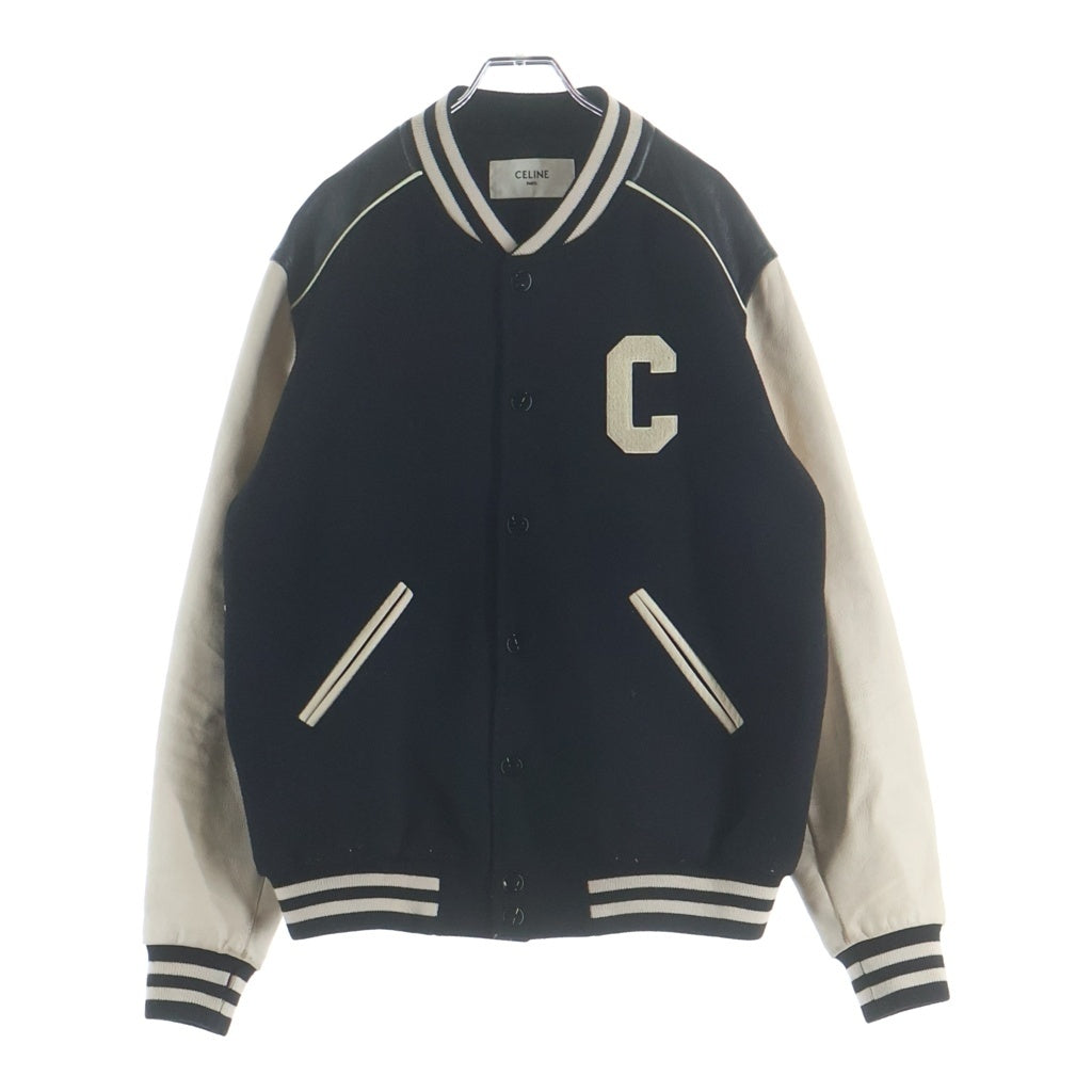 CELINE(セリーヌ) Classic Teddy Jacket クラシック テディ スタジアムジャンパー ジャケット ブラック 2V56D896C