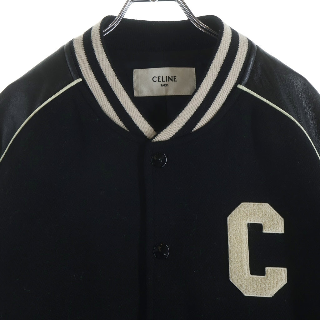 CELINE(セリーヌ) Classic Teddy Jacket クラシック テディ スタジアムジャンパー ジャケット ブラック 2V56D896C