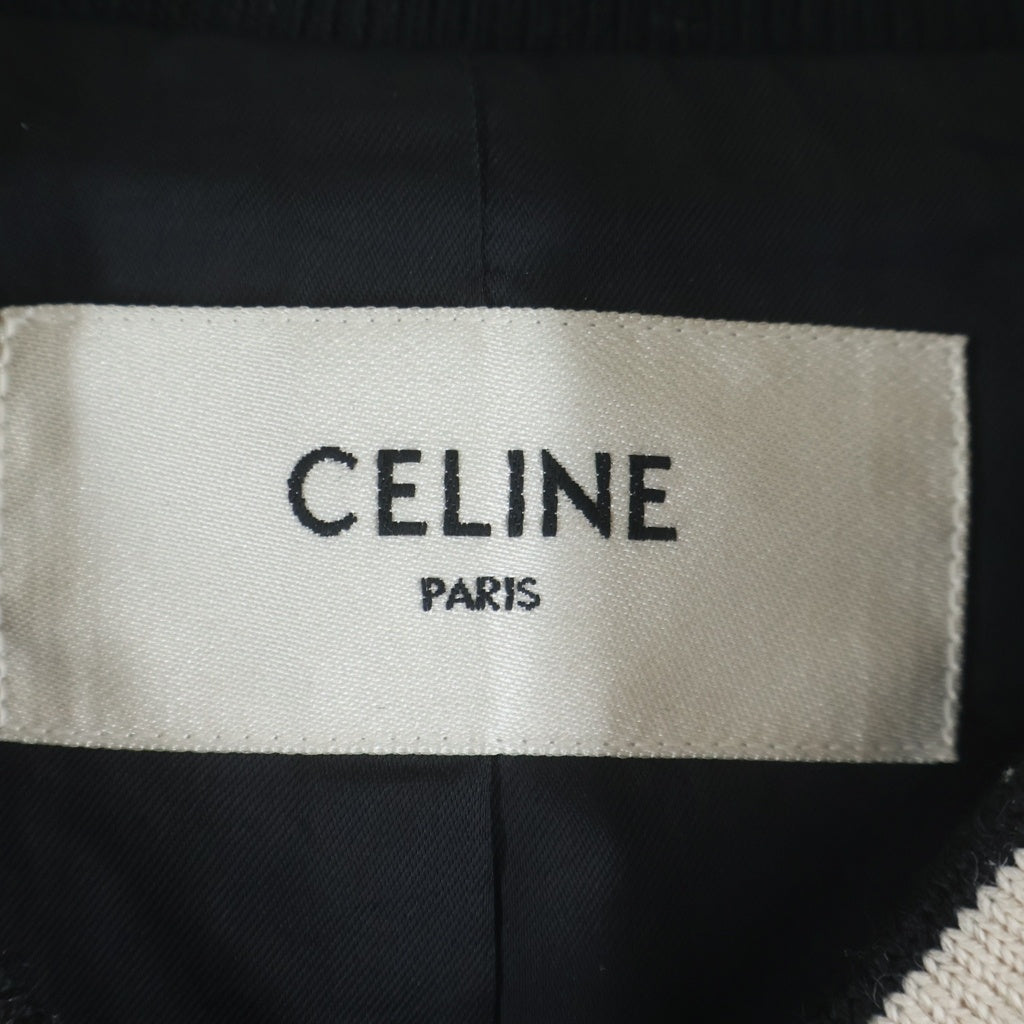 CELINE(セリーヌ) Classic Teddy Jacket クラシック テディ スタジアムジャンパー ジャケット ブラック 2V56D896C