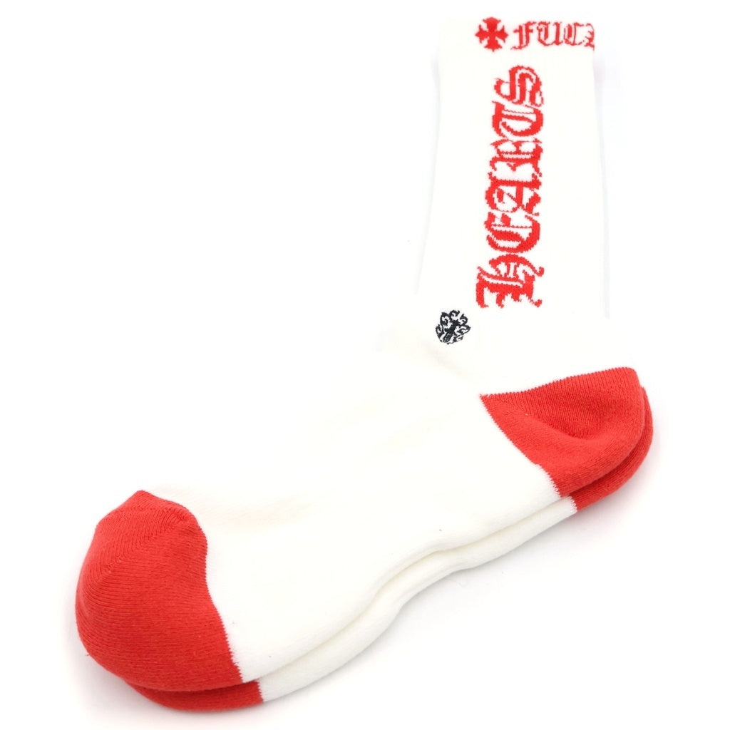 CHROME HEARTS(クロムハーツ) CH SOCKS シーエイチ ロゴデザイン ソックス 靴下 レッド