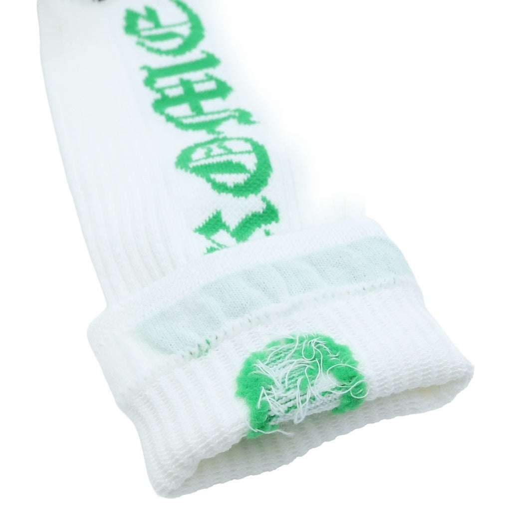 CHROME HEARTS(クロムハーツ) CH SOCKS シーエイチ ロゴデザイン ソックス 靴下 グリーン