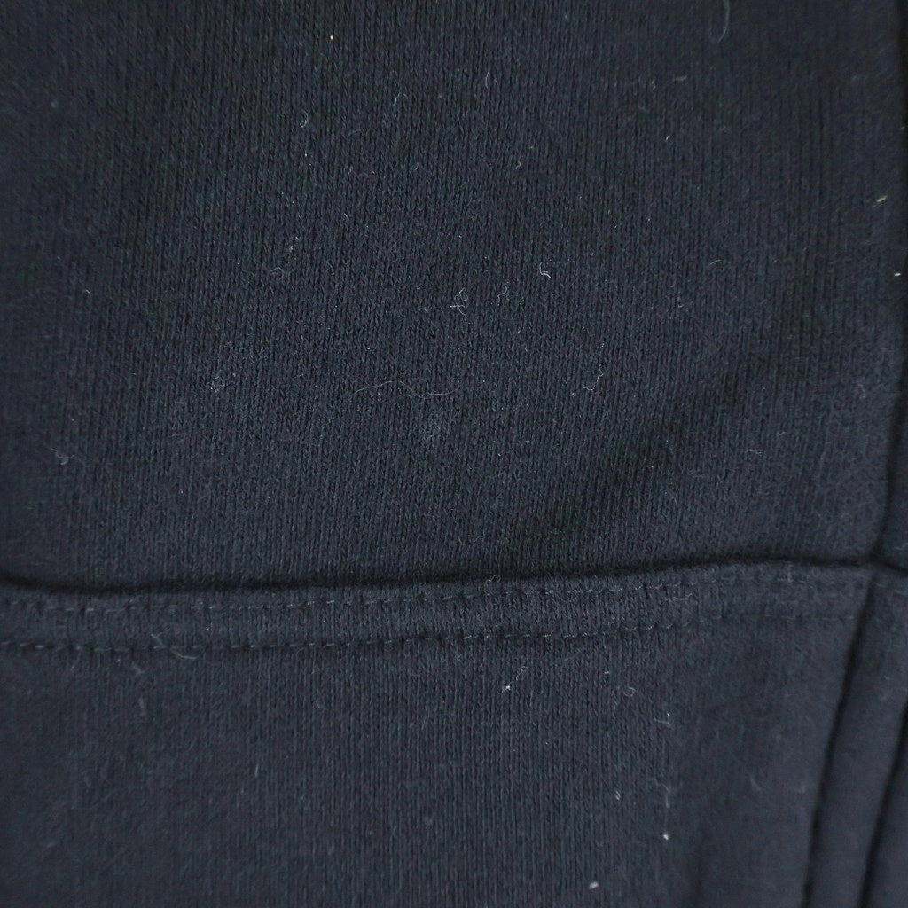 Yohji Yamamoto POUR HOMME(ヨウジヤマモト プールオム) 26SSFRENCH TERRY LOGO HOODIE フレンチロゴ フーデッド ジップアップ パーカー スウェット ブラック HK-T11-081
