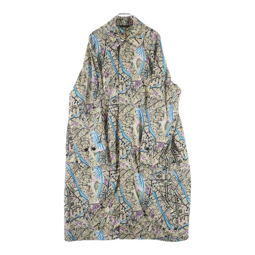 FENDI(フェンディ) Printed Trench Coat プリントデザイン トレンチコート ブラウン FF0647 AIA9