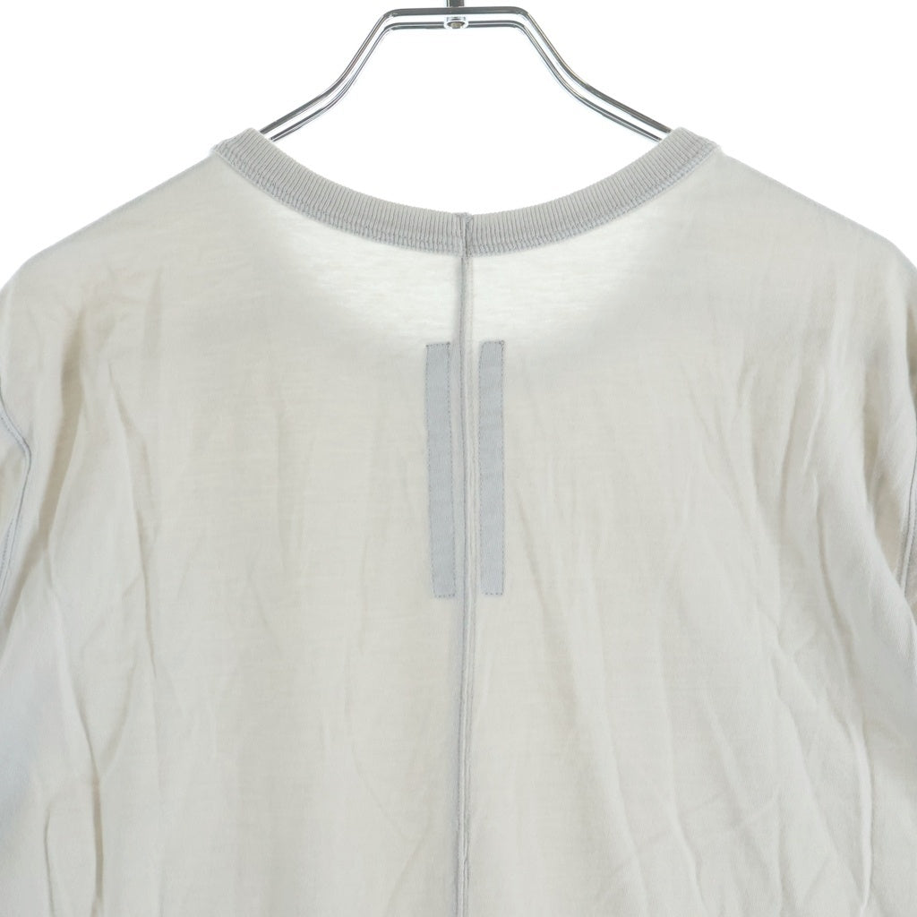 Rick Owens(リックオウエンス) 21SS LEVEL T-SHIRT クルーネック半袖Tシャツ カットソー ホワイト RU21S6264-JA