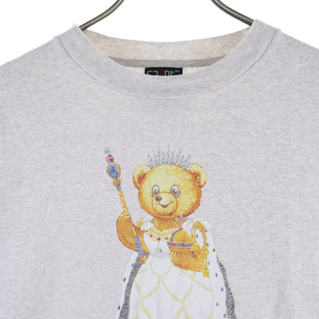 SAINT MICHAEL(セントマイケル) TRUE QUEEN SS TEE SM-YS8-0000-013 フロントプリント 半袖Tシャツ カットソー グレー
