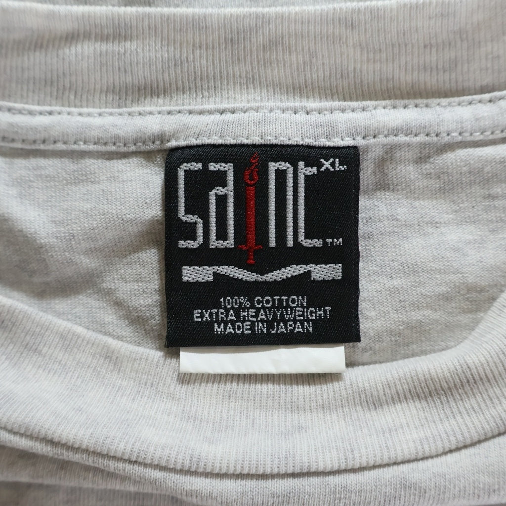 SAINT MICHAEL(セントマイケル) TRUE QUEEN SS TEE SM-YS8-0000-013 フロントプリント 半袖Tシャツ カットソー グレー