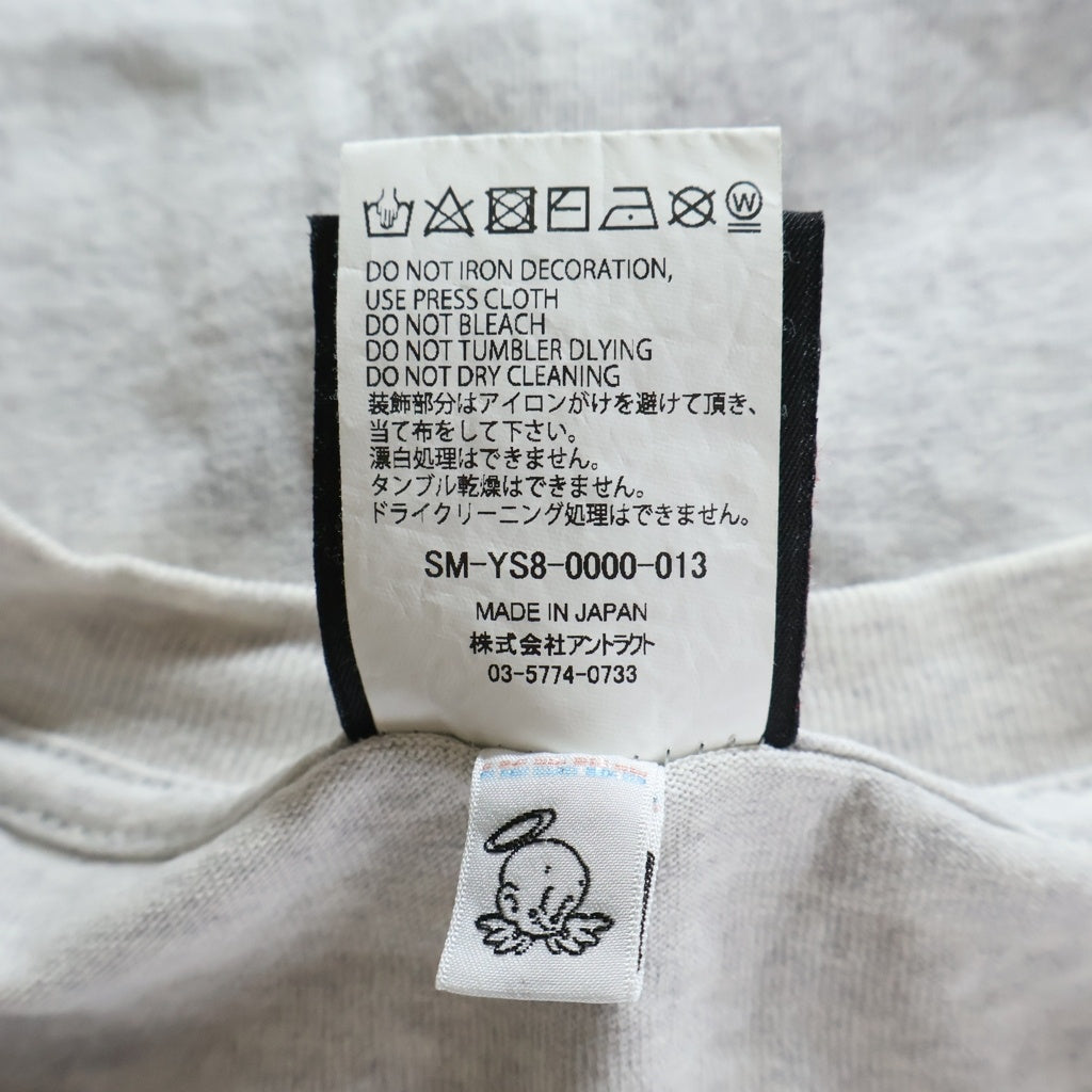 SAINT MICHAEL(セントマイケル) TRUE QUEEN SS TEE SM-YS8-0000-013 フロントプリント 半袖Tシャツ カットソー グレー