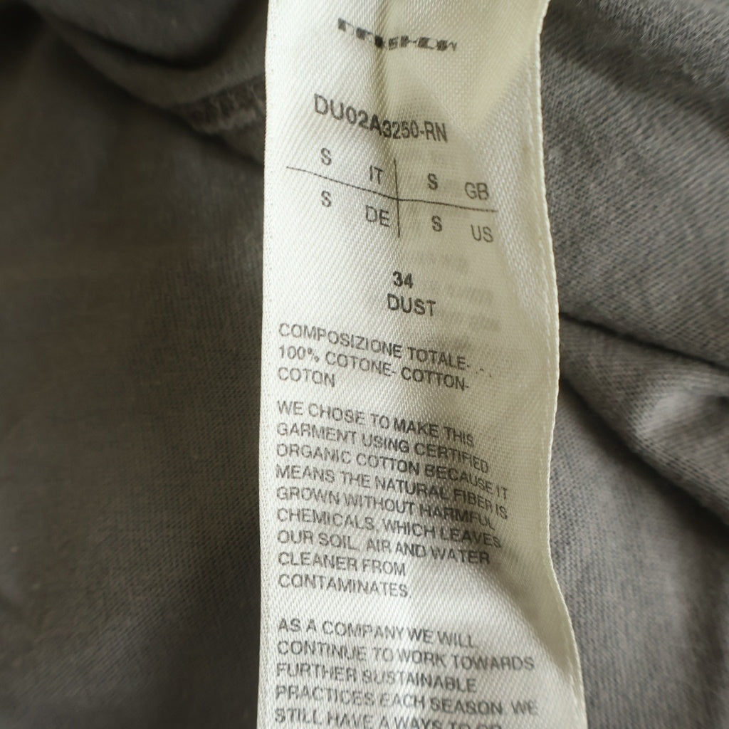 Rick Owens(リックオウエンス) LEVEL T-SHIRT クルーネック半袖Tシャツ カットソー グレー DU02A3250-RN