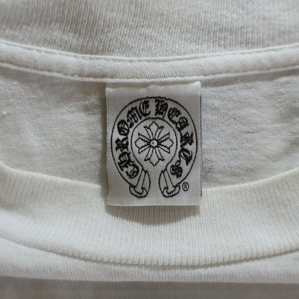 CHROME HEARTS(クロムハーツ) OLD FUCK YOU L/S TEE アームロゴ 長袖Tシャツ ロンT カットソー ホワイト