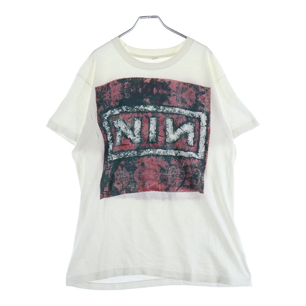 VINTAGE(ヴィンテージ) 90s NINE INCH NAILS parking lot ナイン・インチ・ネイルズ パーキングロット 半袖Tシャツ カットソー ホワイト