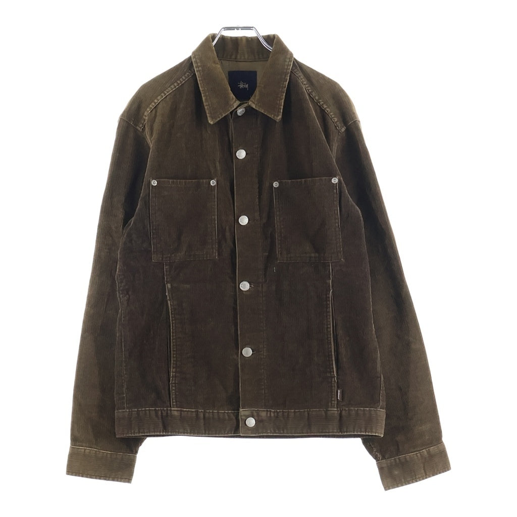 STUSSY(ステューシー) OLD コーデュロイ ワークジャケット ブラウン