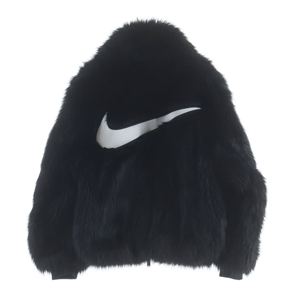 NIKE(ナイキ) ×AMBUSH Reversible Faux Fur Jacket アンブッシュ リバーシブルファージャケット ブラック -