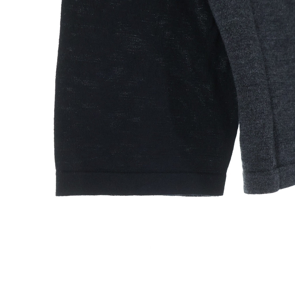 CHROME HEARTS(クロムハーツ) Y NOT CRS PATCH トリプルクロスパッチ付き ラグラン長袖Tシャツ カットソー ブラック/グレー