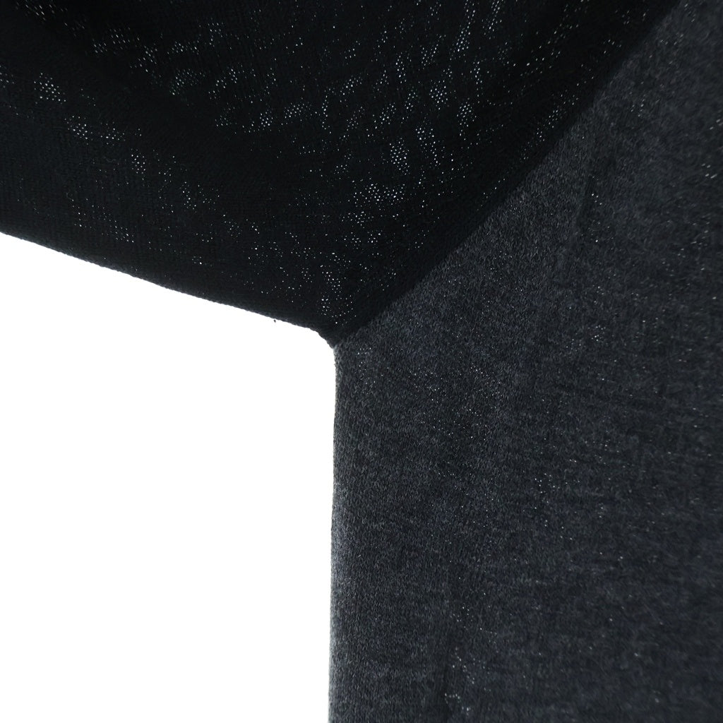 CHROME HEARTS(クロムハーツ) Y NOT CRS PATCH トリプルクロスパッチ付き ラグラン長袖Tシャツ カットソー ブラック/グレー