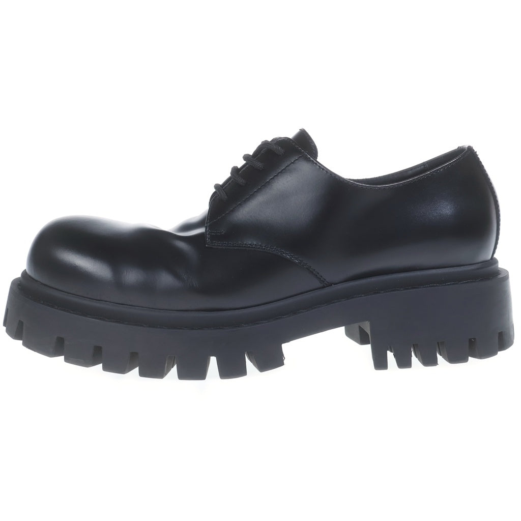 BALENCIAGA(バレンシアガ) Sergent 20mm Derby ダービーシューズ ムースカーフスキン ブラック 701393 wbd40 1000
