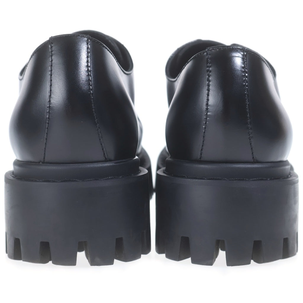 BALENCIAGA(バレンシアガ) Sergent 20mm Derby ダービーシューズ ムースカーフスキン ブラック 701393 wbd40 1000