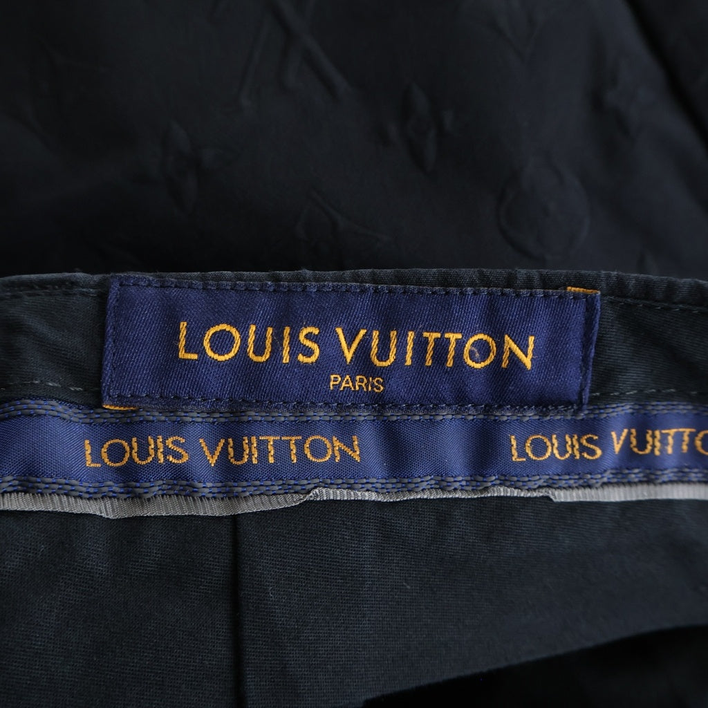 LOUIS VUITTON(ルイヴィトン) モノグラムエンボス スラックスパンツ ブラック RM211Q ZDC HKP42W