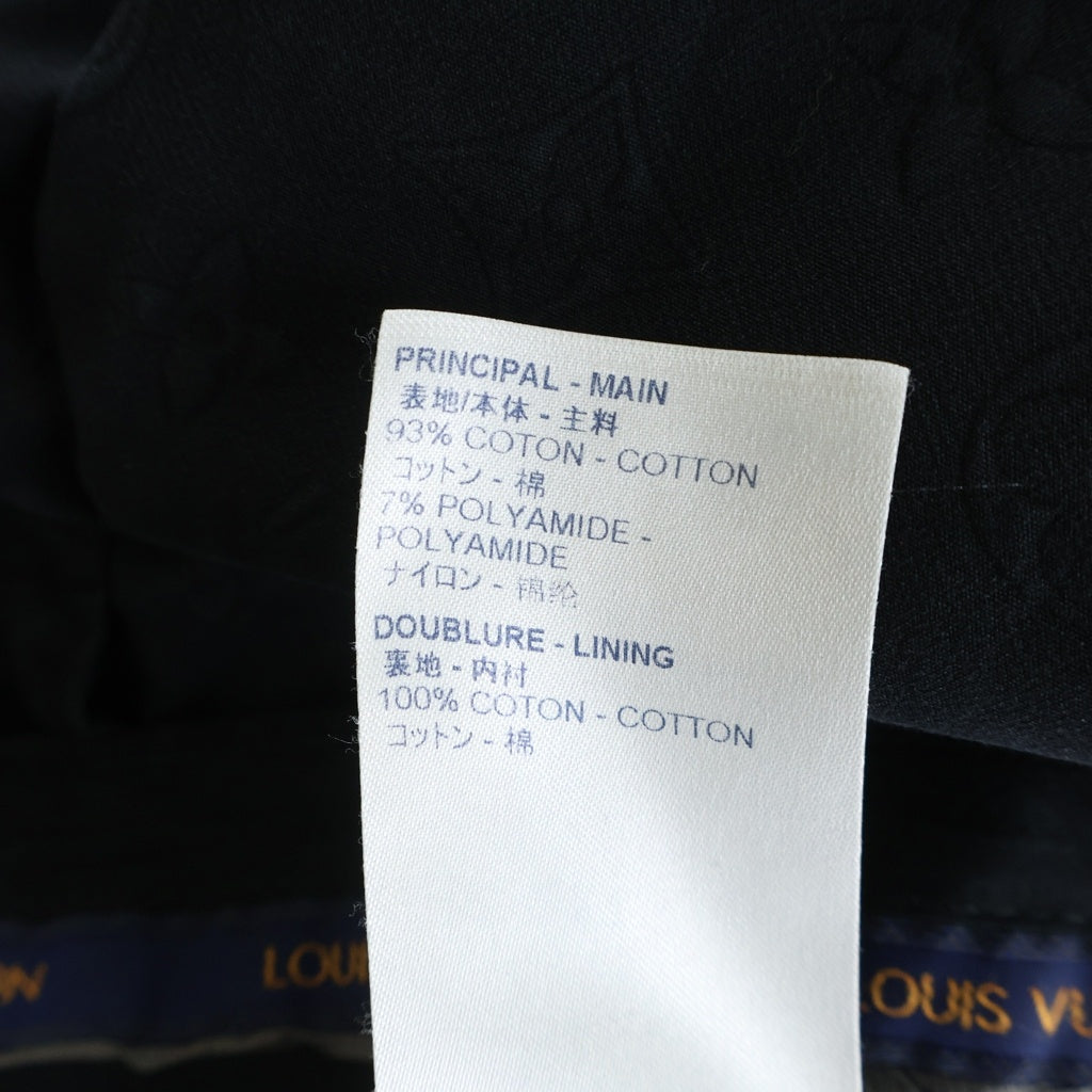 LOUIS VUITTON(ルイヴィトン) モノグラムエンボス スラックスパンツ ブラック RM211Q ZDC HKP42W