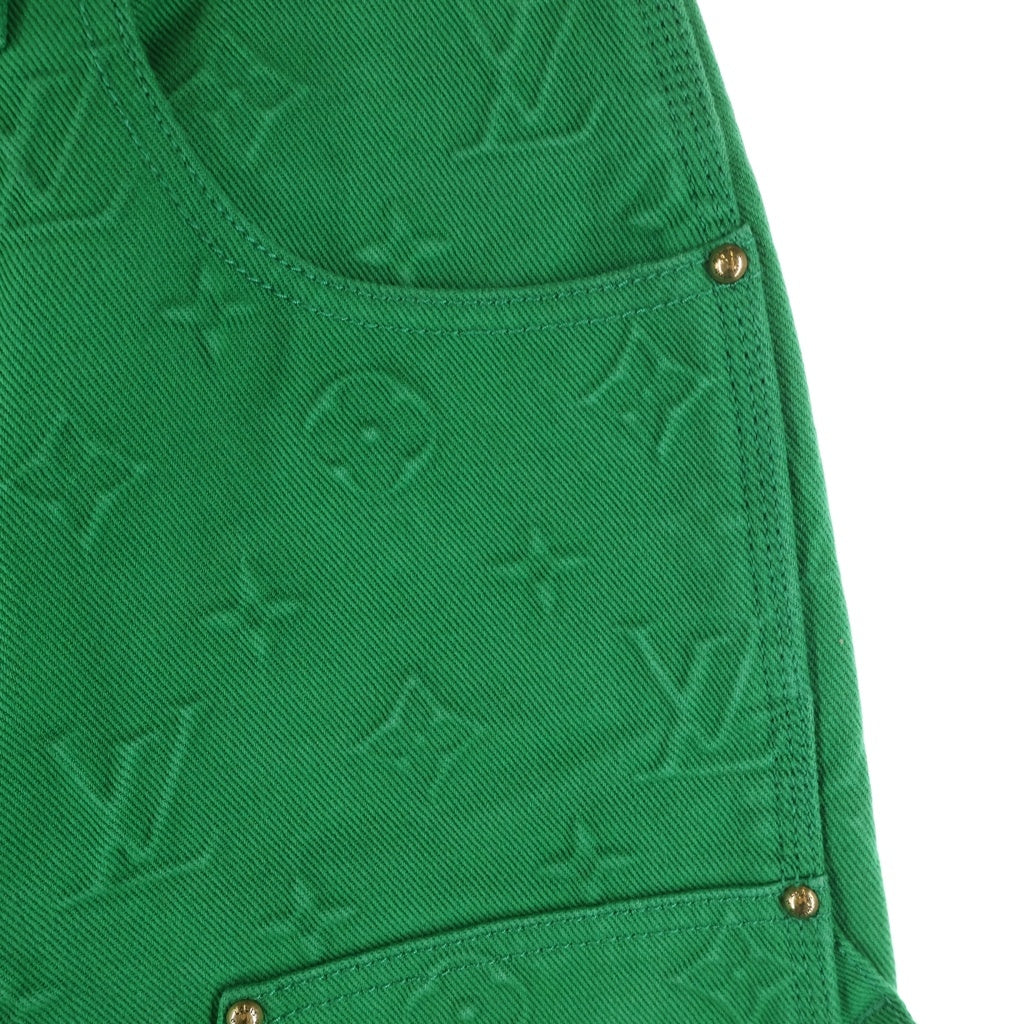 LOUIS VUITTON(ルイヴィトン) 21AW モノグラム ワークウェア ダブルニーパッチ デニムパンツ グリーン RM212 G98 HLD60W