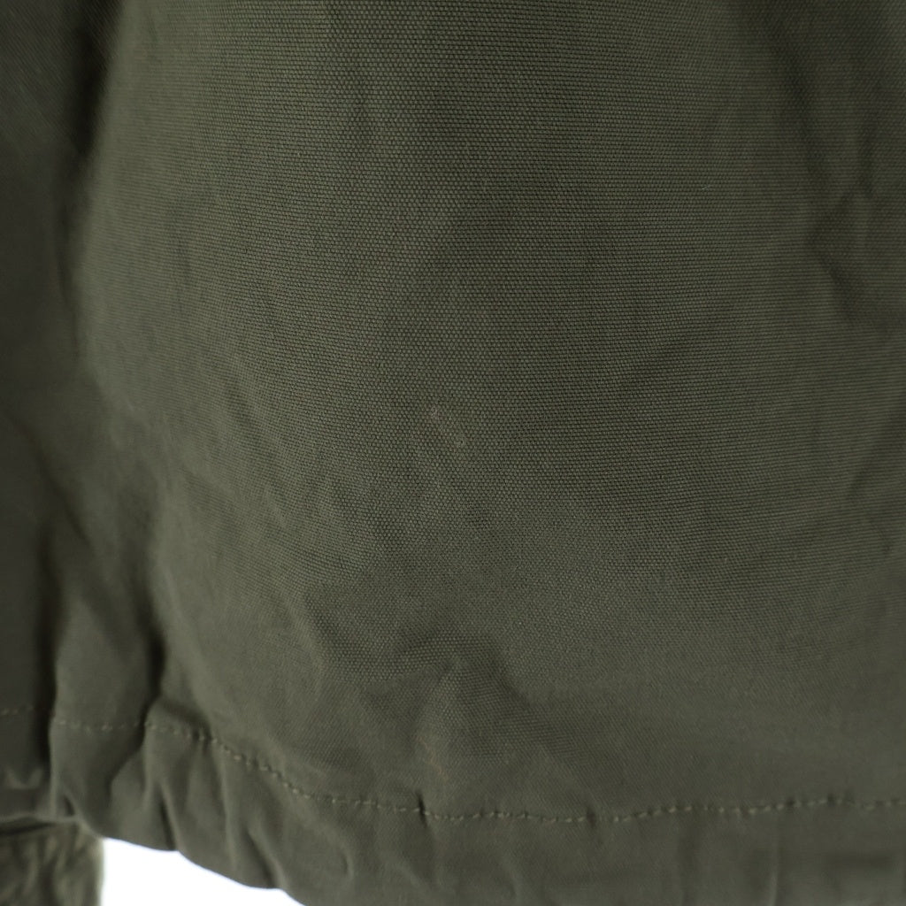 DSQUARED2(ディースクエアード) Fleece Lined Hooded Jacket フリース ラインド マルチポケット ジップアップ フーデッド ショート ボンバージャケット カーキ S75AM0903
