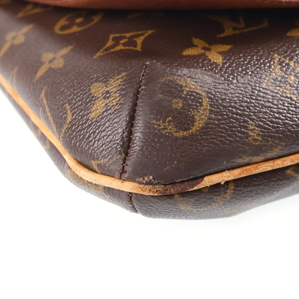 LOUIS VUITTON(ルイヴィトン) ミュゼット サルサ モノグラム レザー ショルダーバッグ ブラウン M51387 レディース