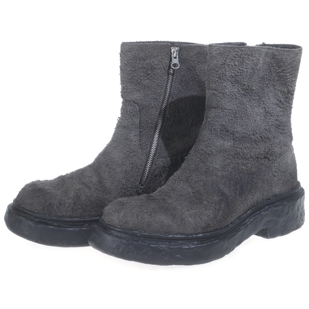 CAMPER(カンペール) Vamonos バモンス ヌバックレザー サイドジップ ロングブーツ グレー A700012-009