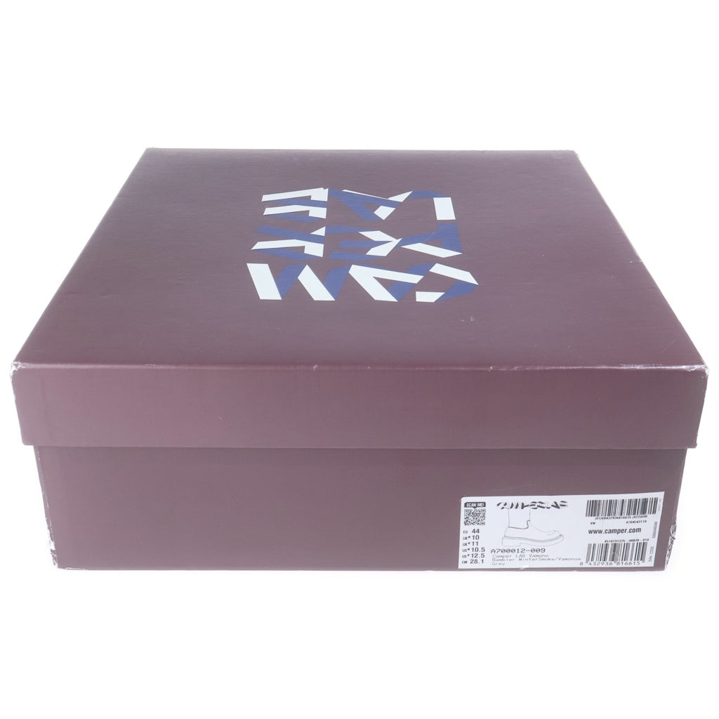 CAMPER(カンペール) Vamonos バモンス ヌバックレザー サイドジップ ロングブーツ グレー A700012-009